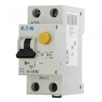 Автоматический выключатель дифференциального тока C40A 30мА тип АС 6КА EATON PFL6