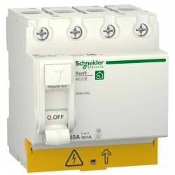 Дифференциальное реле (УЗО) RESI9 4P 40А 30МА тип А SCHNEIDER ELECTRIC (при покупке-скидка 15%)