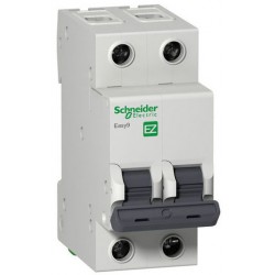 Автоматический выключатель SCHNEIDER ELECTRIC Easy9 2P 20А тип C