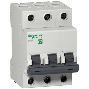 Автоматический выключатель SCHNEIDER ELECTRIC Easy9 3P 10А тип C