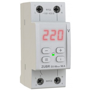 Реле контроля напряжения ZUBR D2-50 red