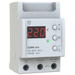 Реле контроля напряжения 25А ZUBR D25t