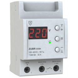Реле контроля напряжения 32А ZUBR D32t