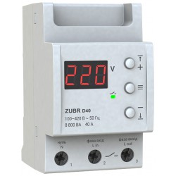 Реле контроля напряжения 40А ZUBR D40